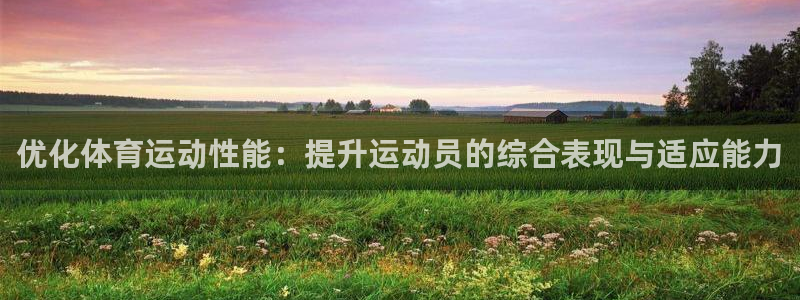 风速体育app官方下载：优化体育运动性能：提升运动员的综合表现与适应能力